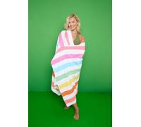 Artistic Fashionista Limited Microfibre Sand Free JUMBO BEACH TOWELS - Lightweight, Compact, Absorbent, Quick Dry for Camping, Travel, Yoga, Sports (Pastel Stripe - Multi)