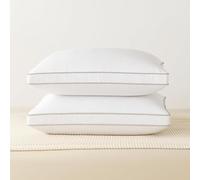 Artistic Fashionista Limited Premium Quality Luxury Silk Pillows - 300TC Egyptian Cotton Cover - Super Soft Pillows for Head, Neck & Back Support - Anti Dust Mite & Anti Allergenic - Pack 2