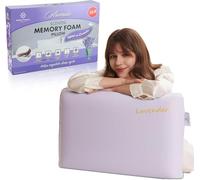 Artistic Fashionista Limited Premium Scented Memory Foam Pillow - Orthopaedic Support with Cooling Fabric, Breathable & Hypoallergenic - Anti Snore - Reduces Sleep Apnoea, stress & Anxiety (Lavender)