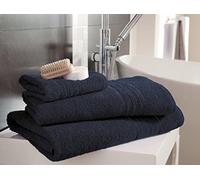 Artistic Fashionista Luxurious 100% Cotton HAMPTON TOWELS - Stylish, Beautiful, Ultra Soft and Highly Absorbent (Dark Blue, Bath Towel)