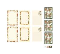 Artistic Floral Foil Stamped Writing Envelopes Sustainable Diary Valentines Day Creative Correspondence Set Foil Rose Love Letter Envelopes