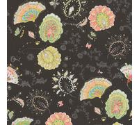Artistic Floral Wallpaper Textured Paste The Wall Vinyl Silver Black Pink
