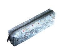 Artistic Flower Embroidery Pencil Case Cotton Linen Fabric Pen Pouches Portable Pencil Organiser for Artists Students Retro Oriental Pen Organiser