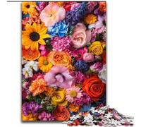 Artistic Flowers 1000 Piece Jigsaw Puzzles for Teenagers, Challenging Game And Family Play Birthday Present, Gifts, Wall Art (50x75cm)
