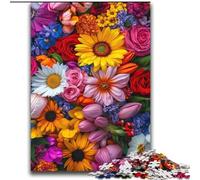 Artistic Flowers Jigsaw Puzzles for Adults 2000 Pieces, for 14+ Train Your Brain And Your Hands Christmas Game Gifts (70x100cm)