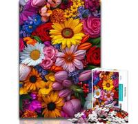 Artistic Flowers JigsawPuzzle 1000 Pieces for Teenagers,Educational Games Home Decoration Deal As Gifts for The Whole Family 38x26cm