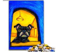 Artistic French Bulldog Jigsaw Puzzles for Adults 1000 Jigsaws, Family Game Stress Reliever Difficult Challenge Great Gifts And Toys (50x75cm)