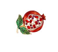 Artistic Fruit Design Brooch Delicate Detailing Fashion Jewelry Alloy Construction Stylish Wardrobe Enhancer Stylish Sweater Clip Decoration