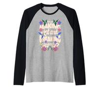 Artistic Funny Floral Quote Saying Creative Art Love Raglan Baseball Tee