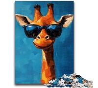 Artistic Giraffe Jigsaws Puzzles 1000 Pieces for Adults Gifts,Challenging To Complete But Fun And Humorous Birthday Present,Gifts,Wall Art (38x26cm)