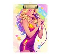 Artistic Girl With Police Microphone Plastic Notes For Classes Articles For Primary Teachers Size 9x12