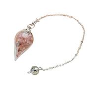 Artistic Glass and Stone Hanging Pendant with Interchangeable Chain Gemstones Pendant for Mindful Decor and Gifting Simple Preciousstone Charm