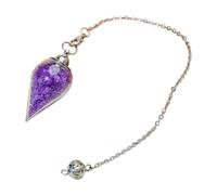 Artistic Glass and Stone Hanging Pendant with Interchangeable Chain Gemstones Pendant for Mindful Decor and Gifting Simple Preciousstone Charm