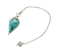 Artistic Glass and Stone Hanging Pendant with Interchangeable Chain Gemstones Pendant for Mindful Decor and Gifting Simple Preciousstone Charm