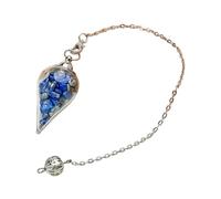 Artistic Glass and Stone Hanging Pendant with Interchangeable Chain Gemstones Pendant for Mindful Decor and Gifting Simple Preciousstone Charm