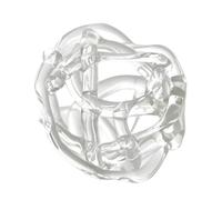 Artistic Glass Ball Flower Arrangement Holder Small Vases with Irregular Twisted Design for Various Decors Styles Glass Ball Flower Holder