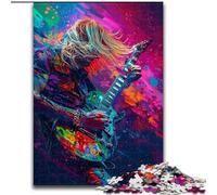 Artistic Guitarist Jigsaw Puzzles for Teenagers 1000, for 14+ Train Your Brain And Your Hands Christmas Game Gifts (26x38cm)