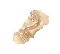 Artistic half face brooch lapel pin accessory adds character to any everyday brooch from trend setters and art enthusiasts, フリーサイズ