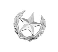 Artistic Harvest Symbol Brooch Metal Star Wheat Emblems Stylish Decoration Brooch Pin For Apparel And Bags Cultural