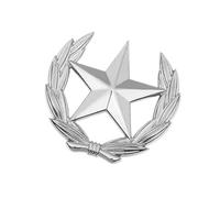 Artistic Harvest Symbol Brooch Metal Star Wheat Emblems Stylish Decoration Wheat Star Brooch Pin For Apparel And Bags Modern Vintage Badge