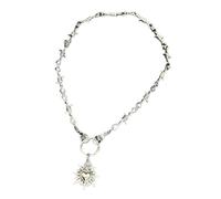 Artistic Heart Shaped Barbed Wire Necklace Premium Alloy Neck Chain Jewelry Adornment for a Unique Styles Statement Rock Styles Accessories