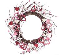 Artistic Heart Wreath for Celebration Decor Combining Wood, Wire, and PVC Elements for Long Lasting Visual Appeal