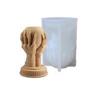 Artistic Holder Silicone Mold Set Textured Scented Container Mold for Creating Smooth Surface Resin Container or Gift Box