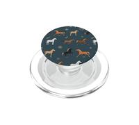 Artistic Horses Pattern Earth Tone Equestrian PopSockets PopGrip for MagSafe