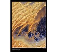 Artistic Images Of the Earth From Space - Sahara desert, Algeria - Laminated Poster (A1)