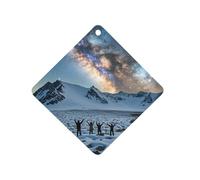 Artistic Inspiration Car Air Freshener Hanging, Long Lasting Scented Car Aromatherapy Tablets, Rhombus Fragrance Scented Cards for Vehicles, Bedroom, Wardrobe White-style