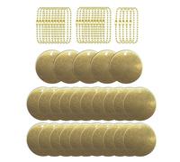 Artistic Jewelry Pendant Blank Solid Brass Round Blank Keychain Pendant Carving Jewelry Supplies Finding