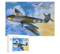 Artistic Jigsaw Puzzle for Adults, British Gloster Meteor Jet, 300 PCS