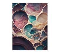 Artistic Jigsaw Puzzle for Adults, Fluid Abstract II, 500 PCS
