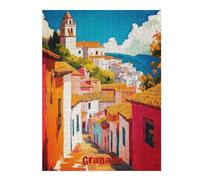 Artistic Jigsaw Puzzle for Adults, Granada Oil, 500 PCS | Piece-by-piece progress - a simple way to organise the image at home.