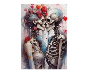 Artistic Jigsaw Puzzle for Adults, Love Beyond The Grave, 300 PCS | Jigsaw Puzzle Gift - border-first or section-first building options on quiet evenings.