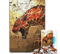 Artistic Jigsaw Puzzle for Adults, Saber Tooth Breaking Through, 300 PCS