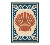 Artistic Jigsaw Puzzle for Adults, Scallop Shell Decorative Frame, 1000 PCS