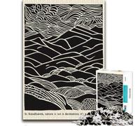 Artistic Jigsaw Puzzle for Adults, Scandinavian Landscape Print, 300 PCS