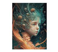 Artistic Jigsaw Puzzle for Adults, Whimsical Fantasy Portrait -3, 500 PCS