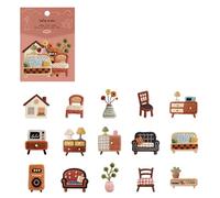 Artistic Journaling Sticker Book, Decorative Scrapbook Stickers for Adults Students Aesthetic Craft Artistic Journaling Book Aesthetic Decorative Scrapbook Stickers