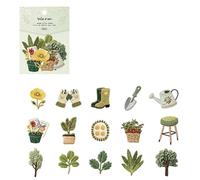 Artistic Journaling Sticker Book, Decorative Scrapbook Stickers for Adults Students Aesthetic Craft Artistic Journaling Book Aesthetic Decorative Scrapbook Stickers