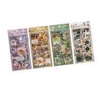 Artistic Life Sticker, Scrapbooking Stickers Decorative Stickers Adhesive for Luggage, Glass, Planners, Notebook Scrapbook Decoration