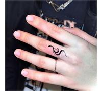 Artistic Lines, Wrist, Fingers, Behind Ears, Back, Snake Herbal Tattoo Stickers, Juice Semi-permanent, Fake Tattoos