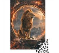 Artistic Lion 1000 Pieces Puzzles Paper Puzzle for Teenager Funny Jigsaw Puzzles 1000pcs (38x26cm)
