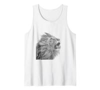 Artistic Lion Head Majestic Wild Animal Art Tank Top
