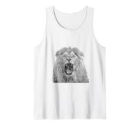 Artistic Lion Head Majestic Wild Animal Art Tank Top