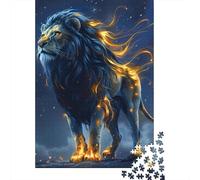 Artistic Lion Puzzle for Adults And Teenagers 1000 Pieces Paper Puzzles for Teenagers Gifts Brain Teaser Game 1000pcs (38x26cm)