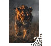 Artistic Lion Puzzle for Adults And Teenagers 1000 Pieces Puzzle for Adults Sustainable Puzzle Games 1000pcs (75x50cm)