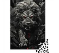 Artistic Lion Puzzle for Adults And Teenagers 1000 Pieces Wooden Puzzles for Teenagers Gifts Brain Teaser Game 1000pcs (75x50cm)