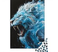 Artistic Lion Puzzle Jigsaws 1000 Pieces for Adults & Teenager Age 12 Years Up Christmas Eve Gifts 1000pcs (38x26cm)